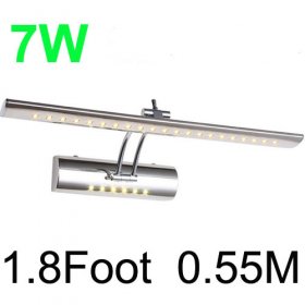 Brief Square Bar 7W LED Bathroom Lighting 1.8Foot 0.55M 5050LED 85-265V With Waterproof Driver Mirror light