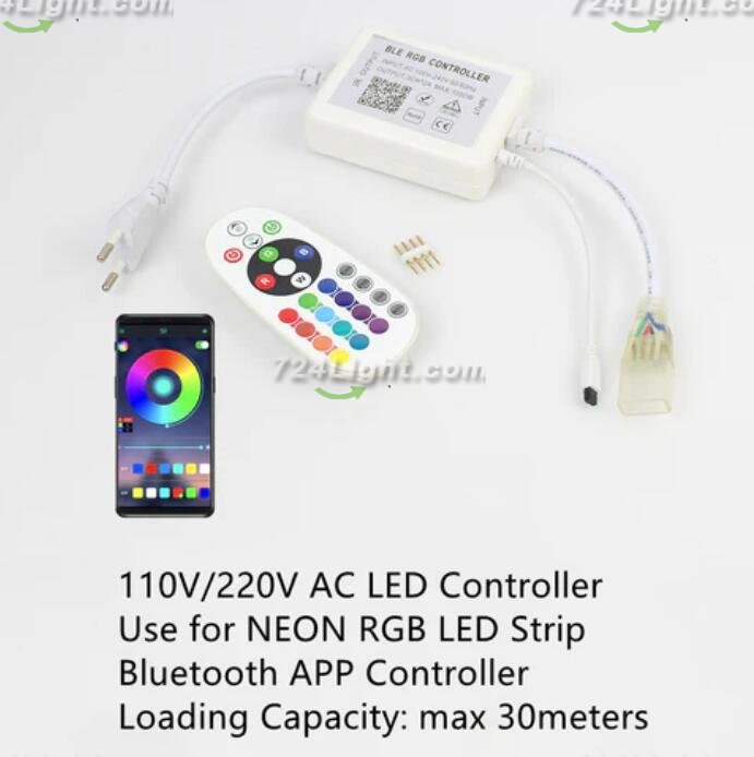 8x16 LED NEON Strip Light Accessories Strip Connector and Installation Clips