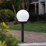 Solar Spherical Lawn Light, Outdoor Waterproof Floor Lamp Suitable for Courtyard Garden Path Sidewalk