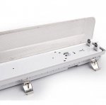 LED Tube Fixture (No Tube included) for Dual LED Tube Tri-proof LED Tube Support Bracket Waterproof , Dustproof, Corrosion-Proof