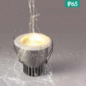 7W 12W 3 inches Waterproof IP65 CRI>80 Round LED Downlight Vapor Proof Fit for Shower, Sauna and Outdoor Lighting