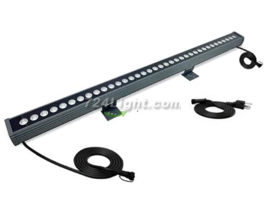 Linkable 7060 Linear LED RGB Wall Washer Lights with Remote Controller, 36W Waterproof Color Changing Wall Washer LED Light for Outdoor/Indoor Lighting Projects, Hotels, Building Wall Decorations