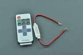 Mini Single color LED Strip Kit with 8 Keys Dimmer Controller 5050 3528 Multi-Mode Strip light Kits