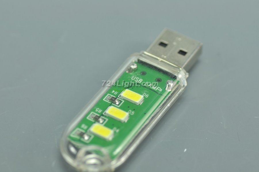 3LED MINI USB Mobile Power Camping Lamp LED Night Light Lamp