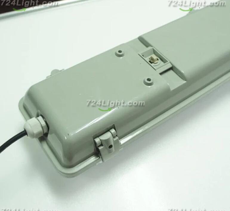 Stripe Clear Cover T8 LED Tube Lights with Striped Clear Tri-proof T8 Tube Fixture for Double Tube
