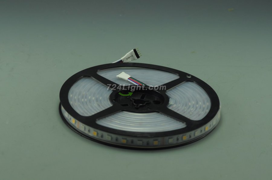 RGB White LED Strip light IP68 5050SMD Color change with white color 5meter(16.4ft) 300LEDs