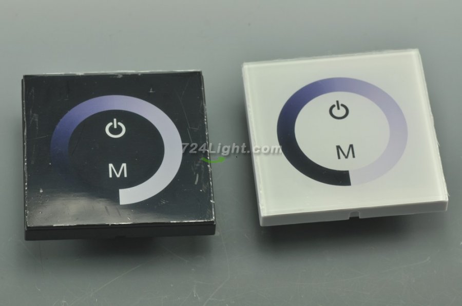 DC12-24V 2x4A Panel Touched LED controller Dimmer for LED Strip Lightings Color Temperature Adjustable