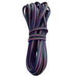 22Guage RGB LED Strip Extension Cable 4pin 4Color Stand Wire Bonded Flat Cable for SMD5050 3528 RGB Color