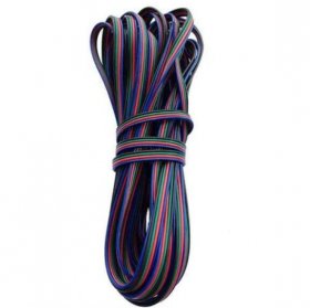 22Guage RGB LED Strip Extension Cable 4pin 4Color Stand Wire Bonded Flat Cable for SMD5050 3528 RGB Color