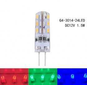 10 Pack G4 LED Light Bulb Bi-Pin Silicon Encapsulation 12V 1.5 W SMD3014 24pcs LEDs 10W Halogen Equivalent