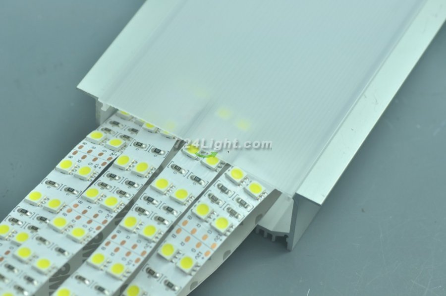 2.5 Meter 98.4â€œ Super Wide LED Profile for ceiling light Pendent strip Light Extrusion