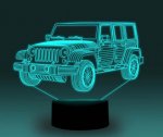 Transportation Images 3D Illusion LED Night Light w/ 16 Colors Remote Touch Switch Adjustable Brightness for Kids Bedroom Decoration