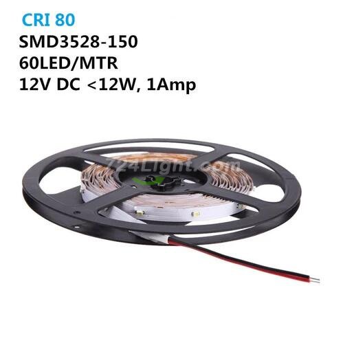 DC 12V SMD3528-150 Flexible LED Strips 30 LEDs Per Meter 8mm Width 150lm Per Meter