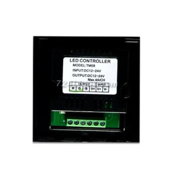 12V-24V DC TM08 Wall Panel Touchable Color Ring LED Controller for RGB Color Changing LED Strips