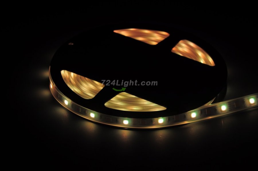 RGB White LED Strip light IP68 5050SMD Color change with white color 5meter(16.4ft) 300LEDs