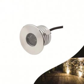 6PCS Pack 3W DC12V-24V IP67 Anti-Glare Mountable Outdoor Underground Light Stainless Steel Dimmable Honeycomb Step Light
