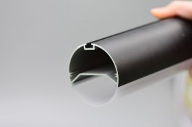 Black 2.5" Newest Suspended Tube Light LED Profile Diameter 63mm 1meter Tube lighting Profile