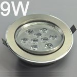 9W CL-HQ-04-9W Recessed Ceiling light Cut-out 114mm Diameter 5.4" Gray Recessed Dimmable/Non-Dimmable LED Downlight