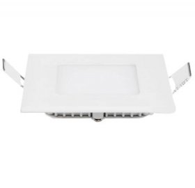 White Trim LED Panel Light 10mm Thick Square Shape Low Profile Recessed Ceiling Panel Lamp 100-240V AC