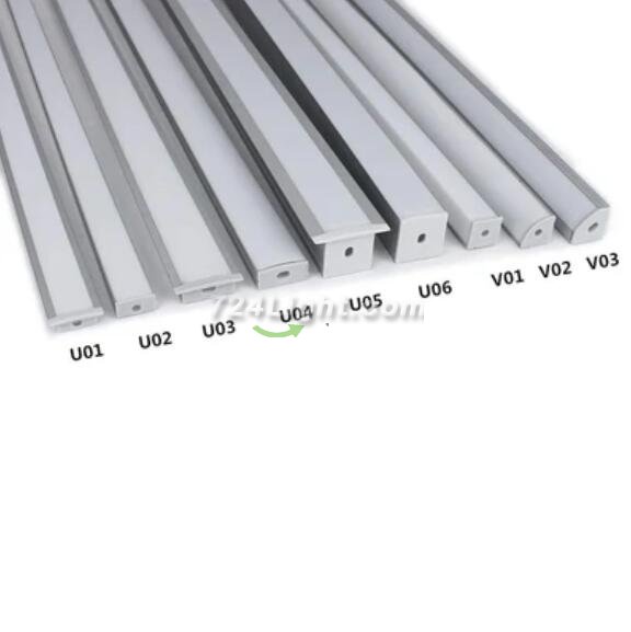 LED Profile LED Aluminum Channel Smaple Kit - 9 Models -50cm Each