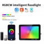 2 Pack 30W RGBCW Outdoor LED Floodlight WiFi Bluetooth RGBCW 2700K-6500K & 16 Million Colors, LED Landscape Lights, IP66 Waterproof