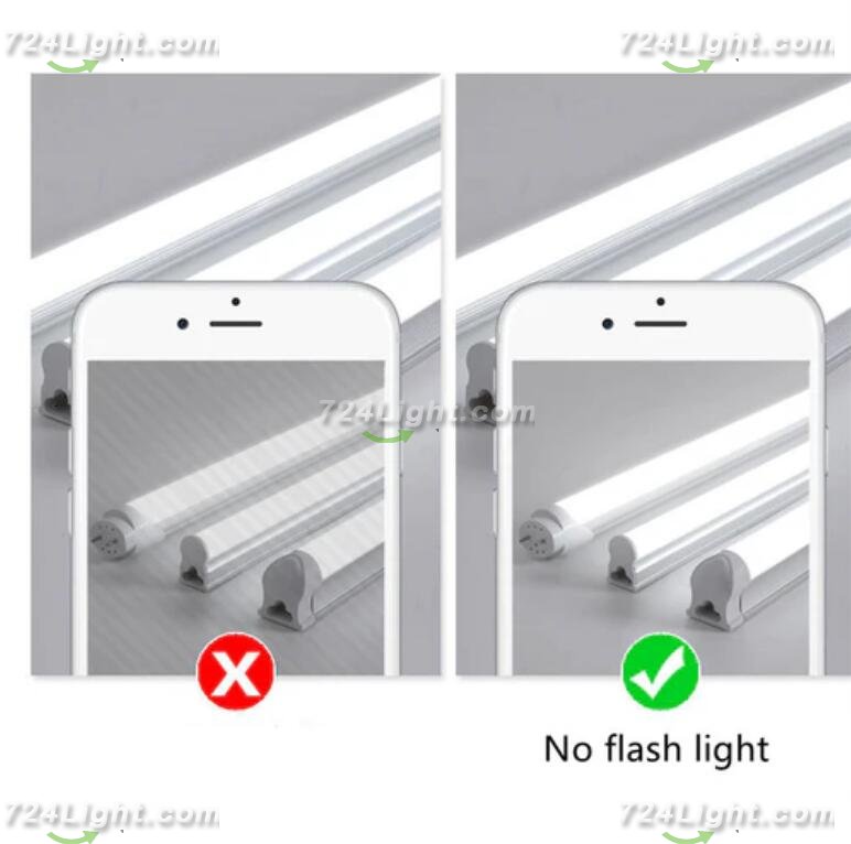 10Pcs Pack 2FT/3FT/4FT AC/DC 12-36V T5 LED Tube Light w/ Milky White Cover