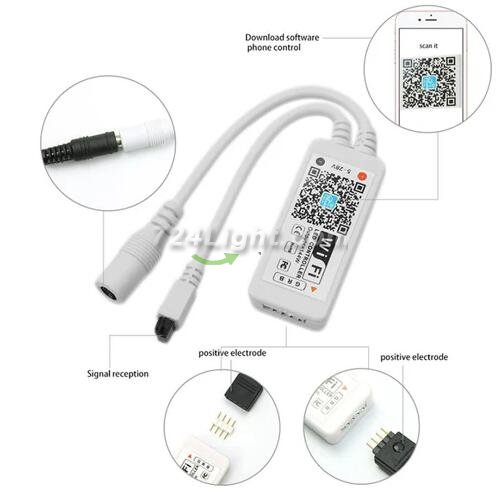 16.4FT/5Mtr 150LEDs RGB LED Strip Light Kit SMD5050 30LEDs/Mtr, WiFI Wireless, Smart APP controlled