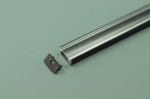 3 Meter 118.1â€ Black LED Aluminium Channel 8mm Recessed U Type LED Aluminum Channel LED Profile Inside Width 12.2mm