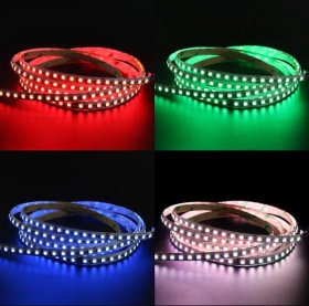 8mm RGB LED Strip Lights, 16.4FT/5Meter SMD4040 600LEDs/Roll, DC24V