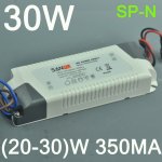 30W LED Driver(20-30)x1W LED Constant Current 30 Watt Driver 350MA 105V