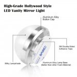 Hollywood Style LED Vanity Mirror Lights Kit with 10 Dimmable Medium Size Light Bulbs, Perfect for Makeup Vanity Table Set in Dressing Room