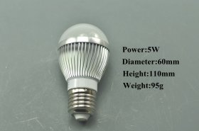 Ultra Bright 3W 4W 5W 7W E27 Dimmable Globe LED bulb light lamp 80-265V