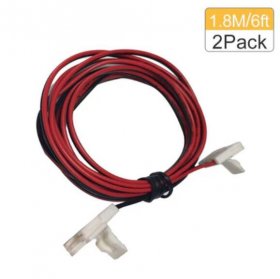 2 Pack (2016 Strip Connectors for 8mm Wide SMD 2835 Updated Version) Solderless Jumper Snap Down 2Conductor LED5 Single Color Flex LED Strips