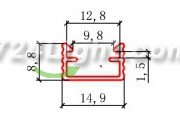 PB-AP-SH-017B LED Aluminium Channel