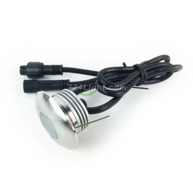 8PCS Pack 1W DC12V IP67 Recessed LED Wall Corner Light Outdoor LED Step Lights Stainless Steel Inground Light