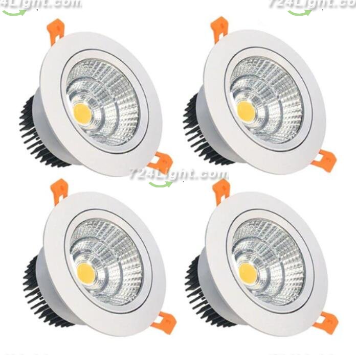 16W Dimmable CRI80 COB LED Downlight Cut-out 4.5in (115mm) 60 Degree 120W Halogen Bulbs Equivalent