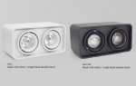 2PCS Pack 7W/10W AC110-AC220V Dual-Head Square LED Downlight Anti-glare LED Spotlight for Living Room Home Ceiling Aisle Lighting