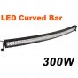 300W Curved LED Light Bar Double Row 100*3W CREE LED Work Light For Car Driving