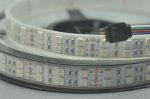 Double RGB Waterproof LED Flexible Light Strip SMD5050 Multicolor Strip Light IP67 12V 5meter(16.4ft) 600LEDs