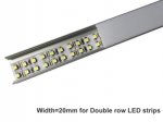 Silver U04 10x23mm U-Shape LED Aluminum Profile Aluminum Extrusion for LED Strip Light Installation