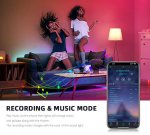 4Pack 9W LED Light Bulb E27 Base RGBCCT Bluetooth APP Controlled Smart Light Bulbs Sycn with Music