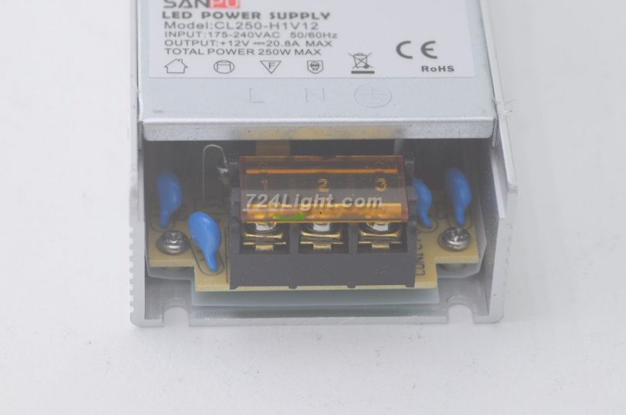 12V 20.8A 250 Watt LED Power Supply LED Power Supplies For LED Strips LED Lighting