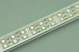 Double Row 1Meter 39.3inch 12V Superbright Waterproof 5050 RGB Color Changing LED Rigid Strip Bar 144LEDs