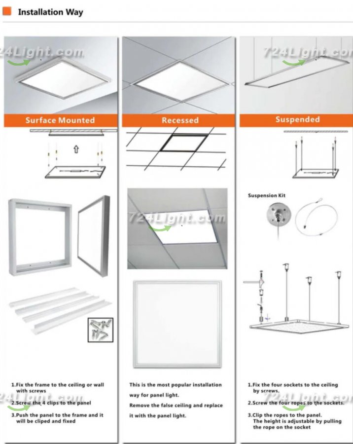 5PACK 1'x1'-300*300(mm) LED Flat Panel LED Drop Ceiling Lights,25W 1800 LM, 3000K/4000K/6500K Changeable and Dimmable Troffer Light Fixture for Office/Garage/Basement