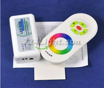 DC12-24V 2.4G LED RGB Controller Wireless RF Touch Panel LED RGB Dimmer Remote Controller For 5050 RGB Led Strips