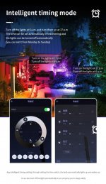 2 Pack 30W RGBCW Outdoor LED Floodlight WiFi Bluetooth RGBCW 2700K-6500K & 16 Million Colors, LED Landscape Lights, IP66 Waterproof