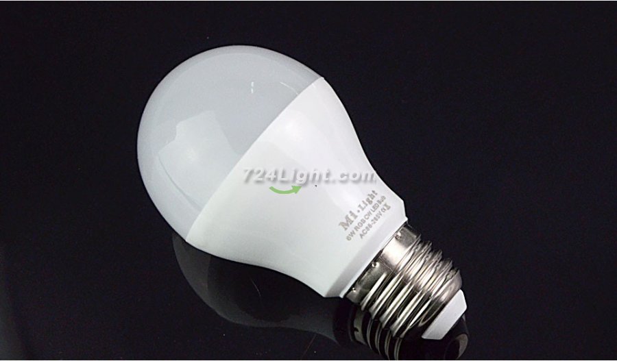 85-265V Milight 2.4G Wireless E27 6W RGBW LED Bulb Lamp RGB+White/RGB+Warm White LED Bulb