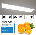 1'x4' (295x1195mm) 40W LED Panel Light in 0.39'' (10mm) White Trim Flat Sheet Panel Lighting Board Super Bright Ultra Thin Glare-Free