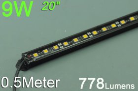 0.5Meter Black Superbright Waterproof LED Strip Bar 39.3inch 5050 5630 Rigid LED Strip 12V With DC connector