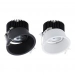 3Watt 55mm (2.17'') Cutout COB LED Ceiling Light, Anti-Glare Tilt LED Spotlight Twist LED Recessed Downlight, Spotlight Kit